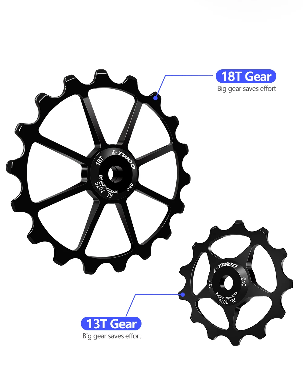 Description Picture 6 of itemBike Bicycle Ceramic Bearing Carbon Fiber Jockey Pulley Wheel Set Rear Derailleurs Guide Wheel 11 Speed 34T Ultegra DURA ACE