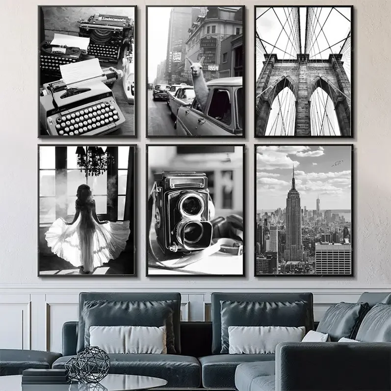 Black-And-White-Vintage-Photo-Classic-Anime-Poster-HD-Quality-Wall-Art ...