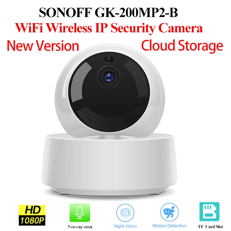 

SONOFF GK-200MP2-B 1080P HD Mini Smart Home Wifi Wireless IP Camera IR Night Vision Baby Monitor Surveillance Security Cameras