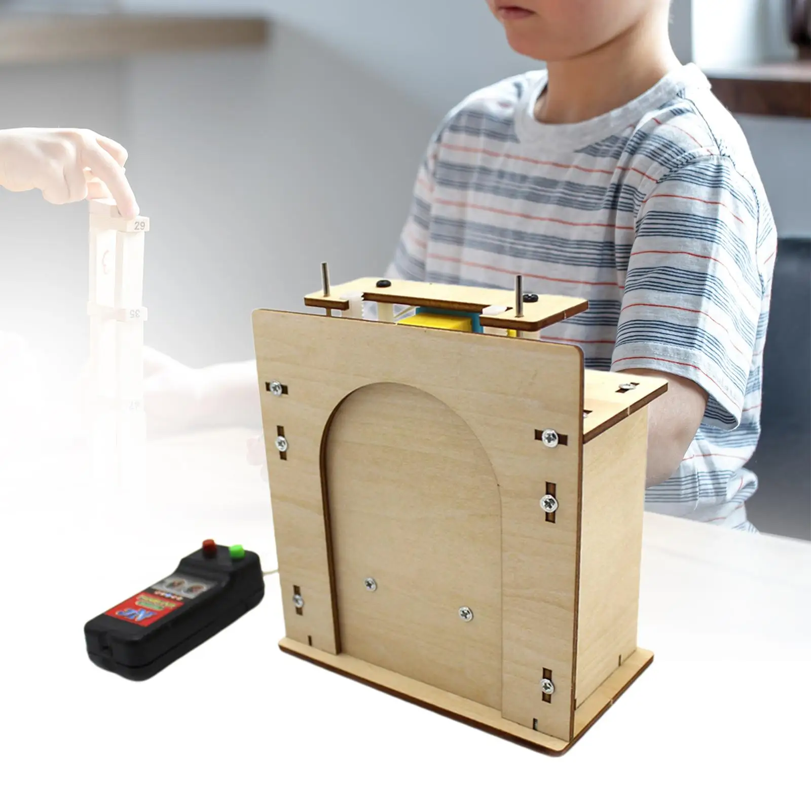 

Interactive Wooden Elevator Door - Fun Science Experiment for Kids