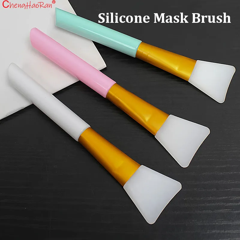 8PCS/Lot Silicone Brush Face Mask Glue Homemade Facial Stirring Smear Supplies Tools Sofe Head Not Easy To Fall Odorless