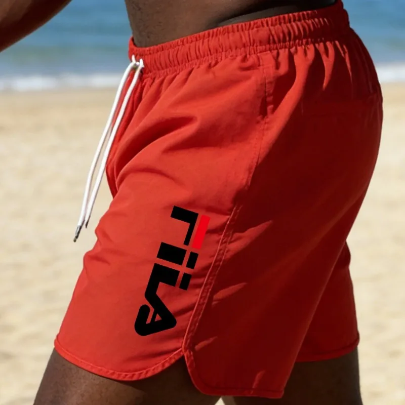 Island Vacation Men' Beach Shorts, Quick Drying, Breathable, Loose, Swimming...