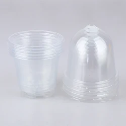 Insulated Seed Starter Kit with Vented Humidity Dome - Clear Propagation Pots for Germination & Cloning (Set of 5) (Transparent)