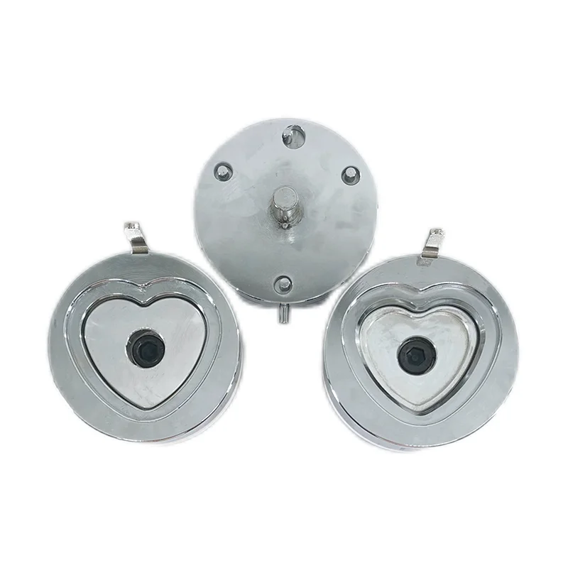 Metal Heart-Shaped Button Badges Maker Machine Mold, DIY Pin Badge Button Punching Press Mold, Making Parts Machine Mold