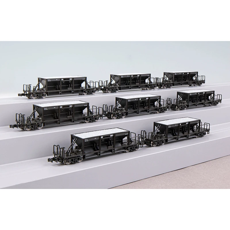 Train Model 1:150 N Scale Train Carriage Model Alloy Die-cast Black Retro Style 4 Pairs of Worn Flywheels