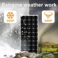 Panneau solaire flexible Flowatt 100W 80W 60W, système 12V, cellule solaire pliable, batterie solaire 18V, alimentations mobiles pour camping, camping-car, bateau 2