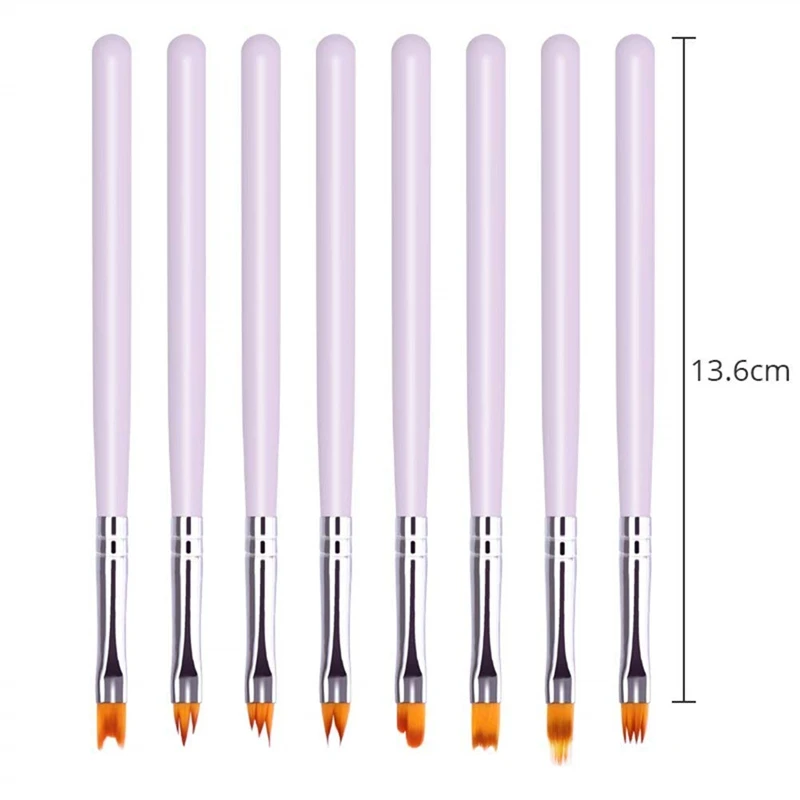 Nail art tools Nail art brushes Nail brushes Gel nail tools 8/15Pcs Nail Art Brushes Set Professional Drawing Pen Gradient Painting Brush UV Gel Flower Painting Tool Manicure Supplies
