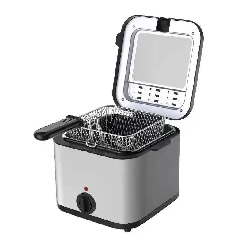 Deep Fryer 110V/220V Electric Deep Fryer 2.5L Deep Frying Pan Heating Oil Pot French Fires Fried Chicken Machine 1000W