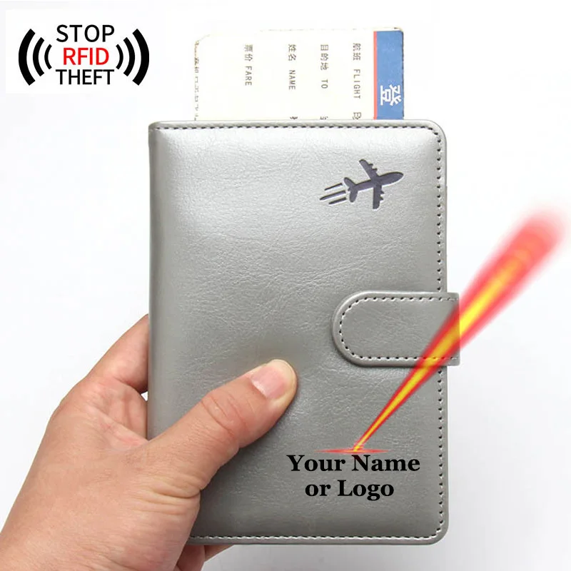 Personalised Passport Cover with Name or Logo Designer Unique