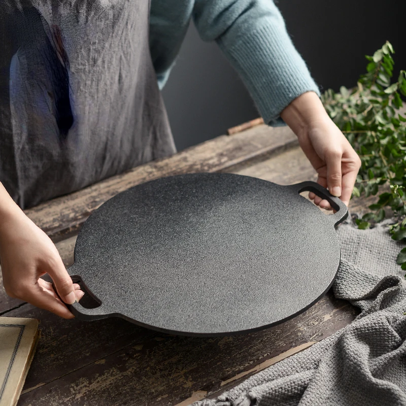 

Thickened Cast Iron Multigrain Pancake Household Uncoated Pan Pancake Fruit Tool