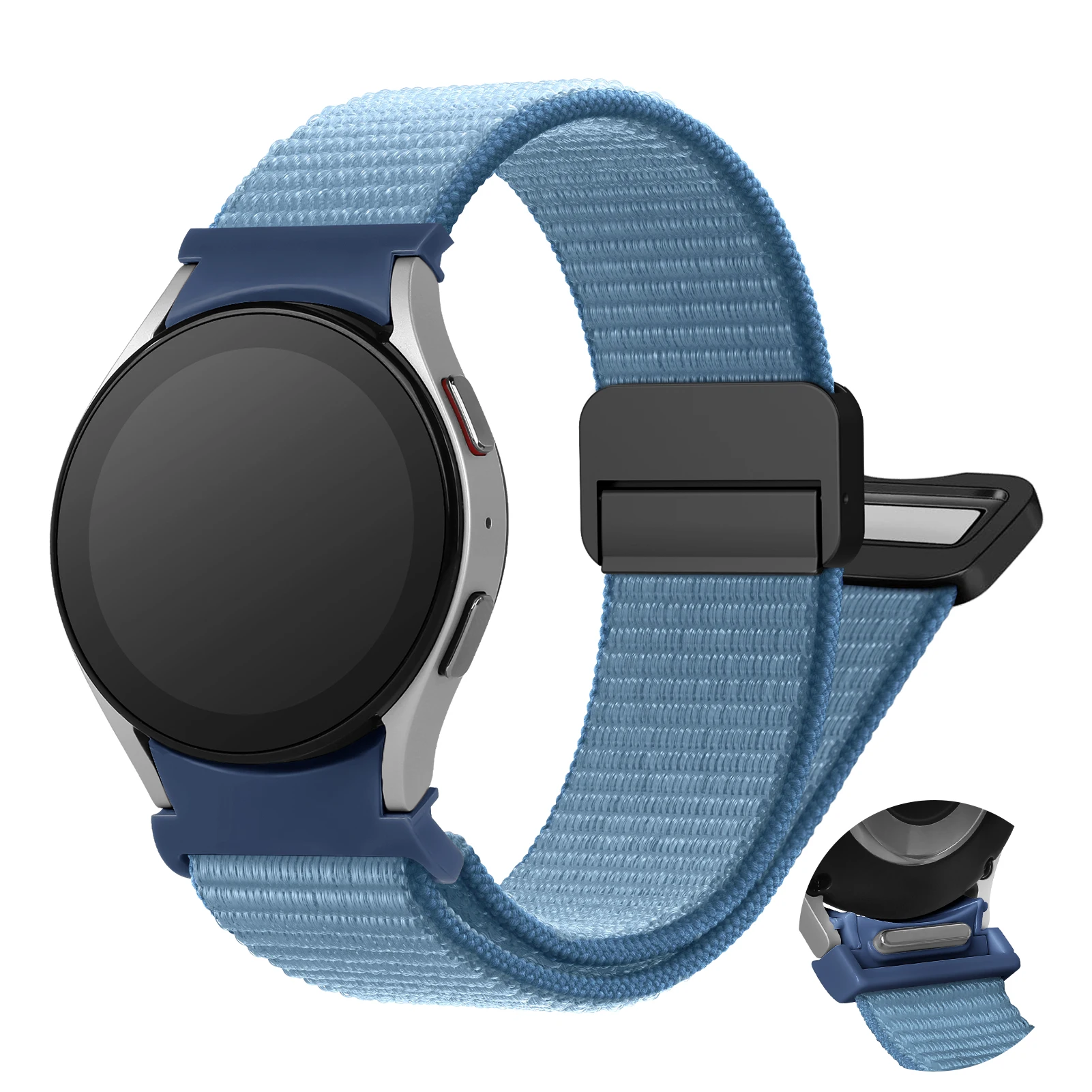 Magnetic Nylon Smartwatch Strap - No Gaps Bracelet