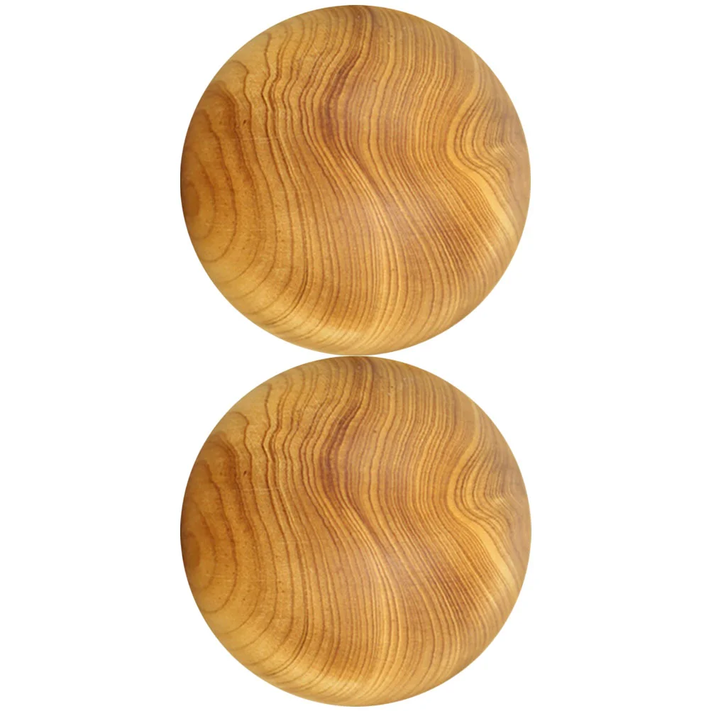 

2 Pcs Massage Ball Neck Massager Wooden Rolling Balls Hand Training Thuja Handball Palm Fitness Massaging Exercise