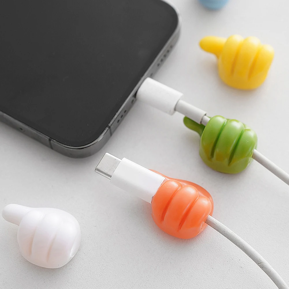 Self Adhesive Thumb Hook Multifunctional Appliance Cord Holder For Office Living Room Wall Mounted Anti-Break Cables Organiser 3