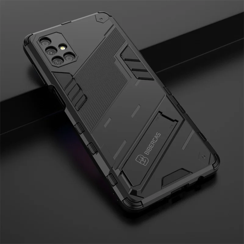 Shock-Resistant Magnetic Armor Phone Cover with Stand Holder
