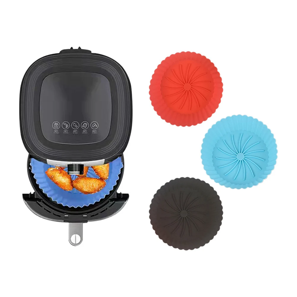 Food Grade Silicone Air Fryer Liner Reusable Steamer Pad Baking Inner