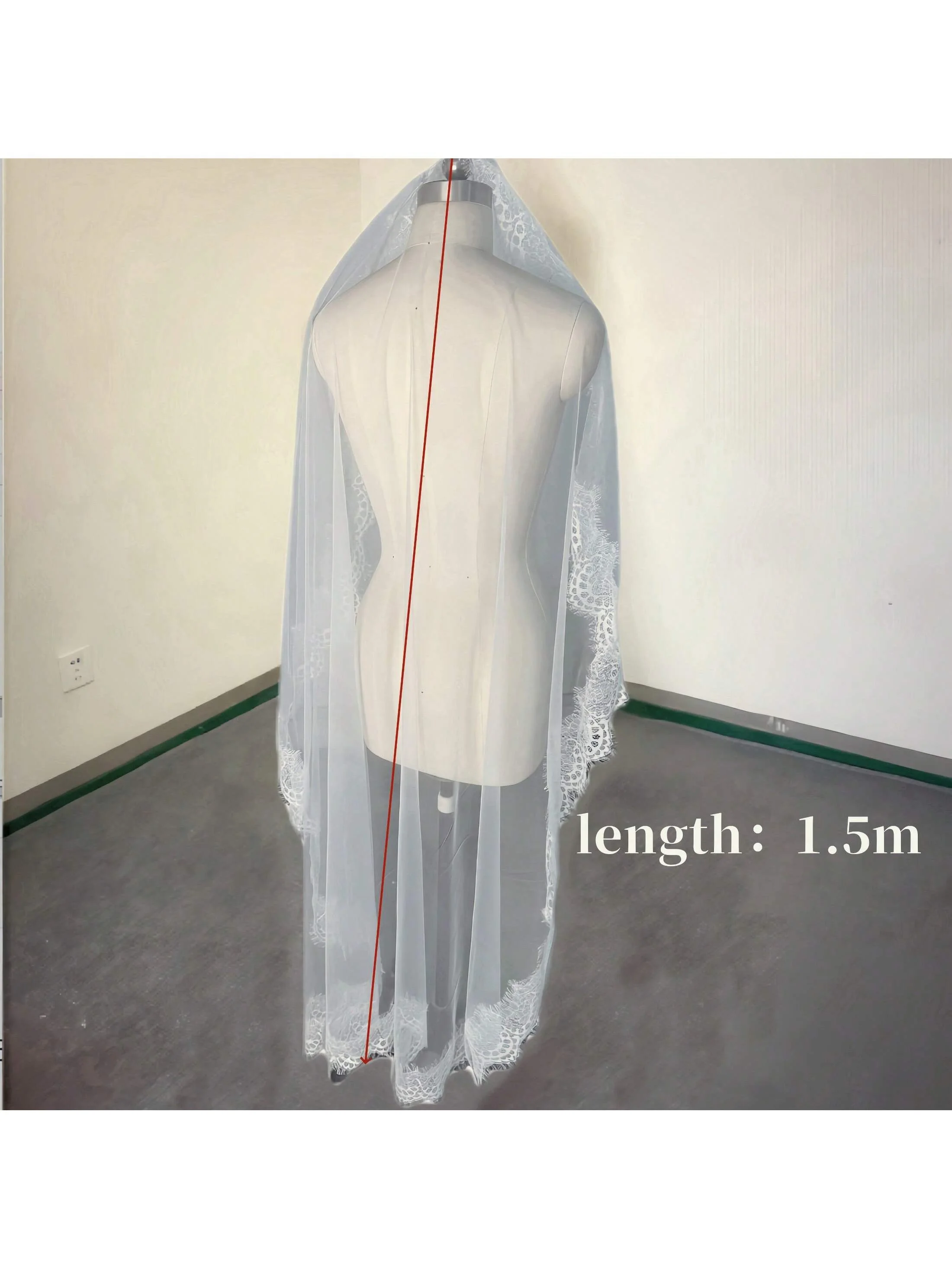 2025 New 1.5M/3M Long Bridal Veil White/Ivory Wedding Veil Mantilla