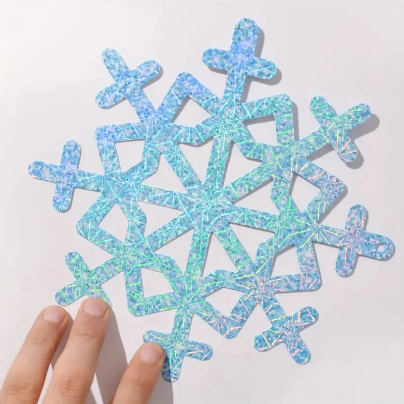 Snowflake Hanging Decorations Birthday Flag Christmas Snowflake Hanging String Winter Carnival Ice Snow Theme Party Background