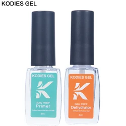 KODIES GEL Nail Prep & Base Coat Set - Long-Lasting UV Gel Polish Primer Duo (2 PCS A Set)