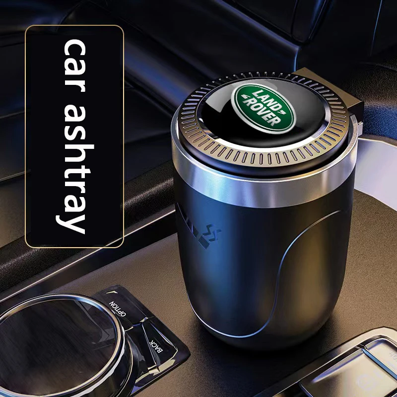 Car Ashtray Auto interior accessories multifunctional car ashtray LED For Land Rover Discovery X79 X99 Evoque Freelander SVR RANGE ROVER LR2