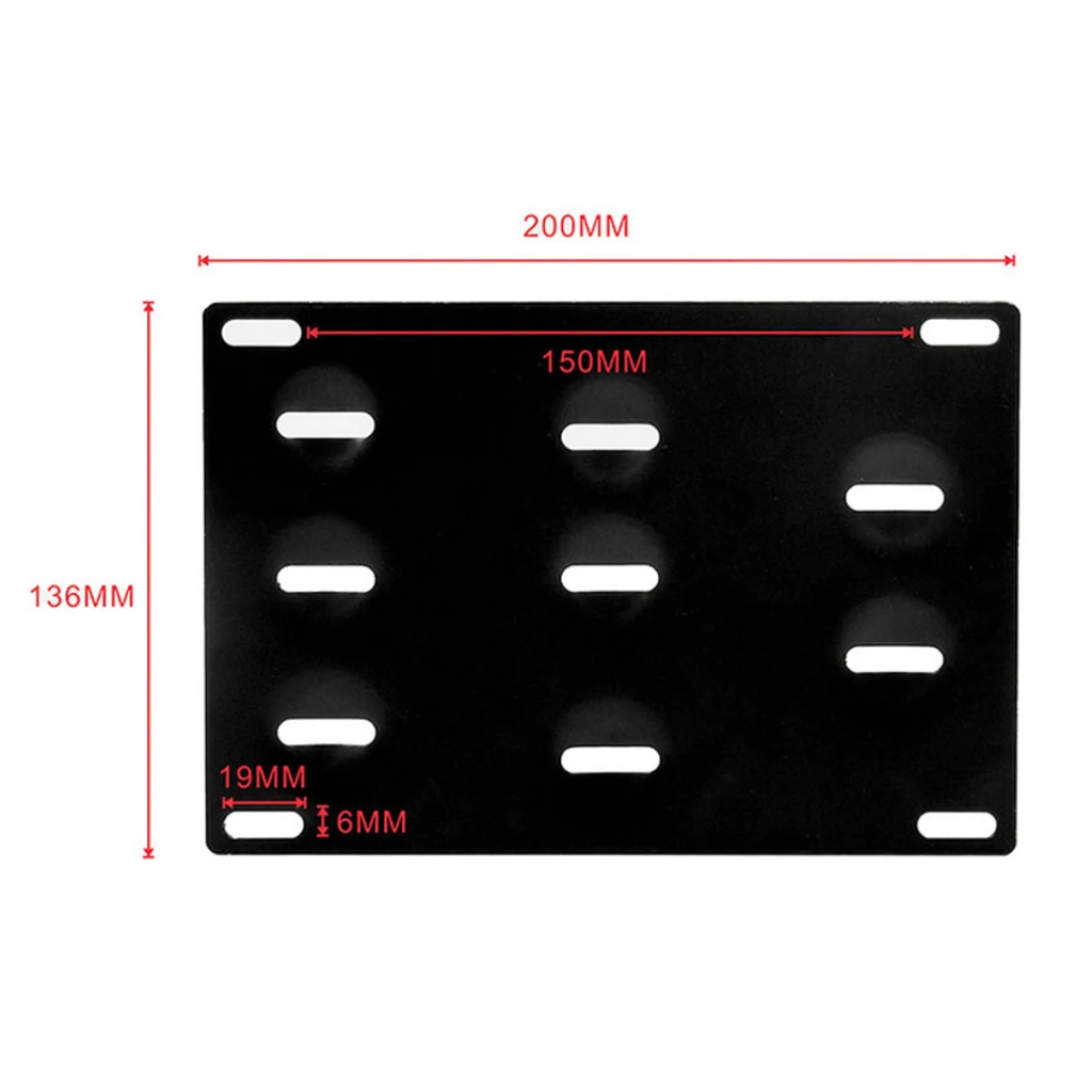 Front Tow Hook Hole License Number Plate Holder Direct Fit for E70 X5 X6