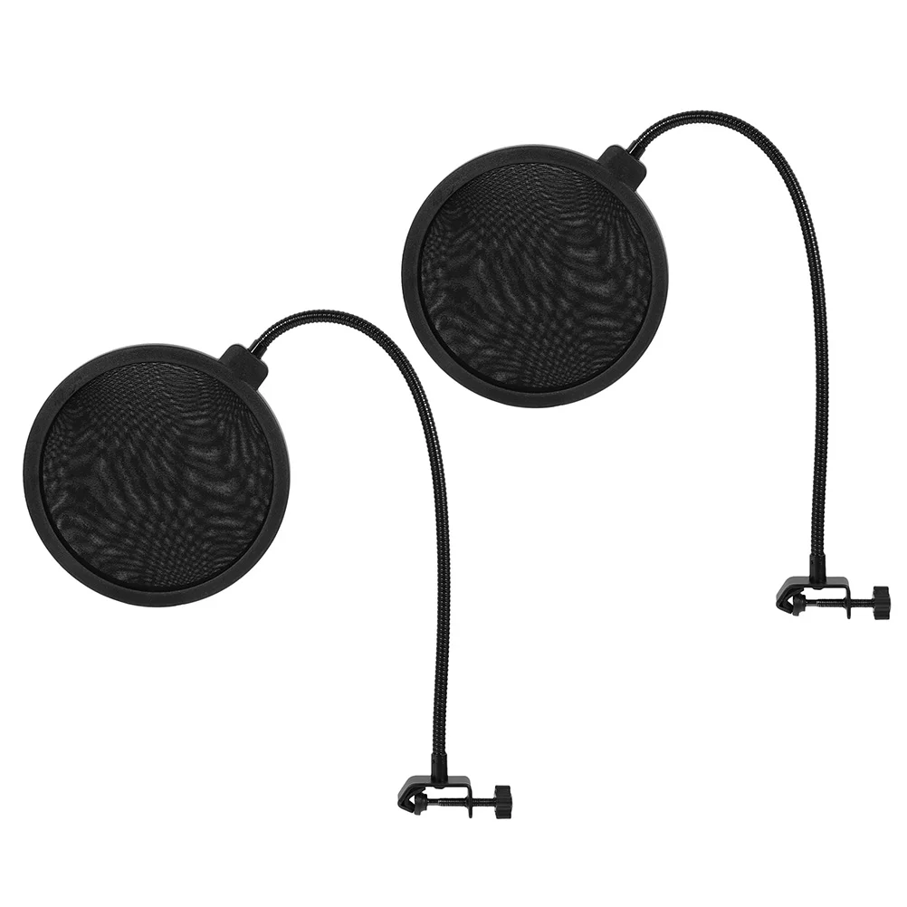 

2 pcs Windscreen Shield For Mic Handheld Microphone Filter Mic Windscreen Recording Microphone Windshield with Stabilizing Arm