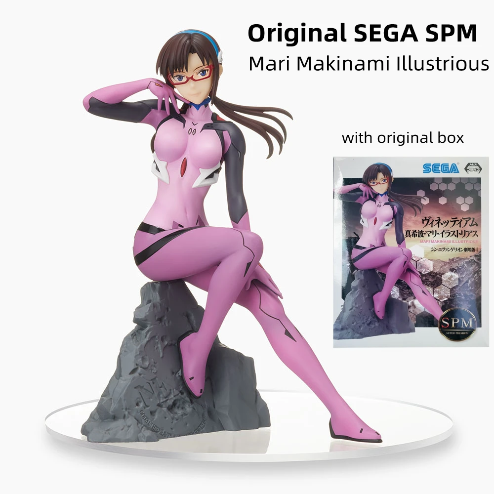 

Original SEGA NEON GENESIS EVANGELION EVA SPM Mari Makinami Illustrious no Action Figure Pvc Model Decoration Statue Child Toys