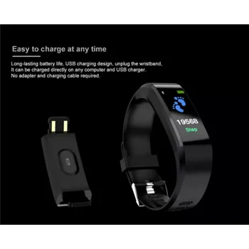 Fitness Smart Watch Activity Tracker Heart Rate For Women Men Oxygen BP Monitor 3