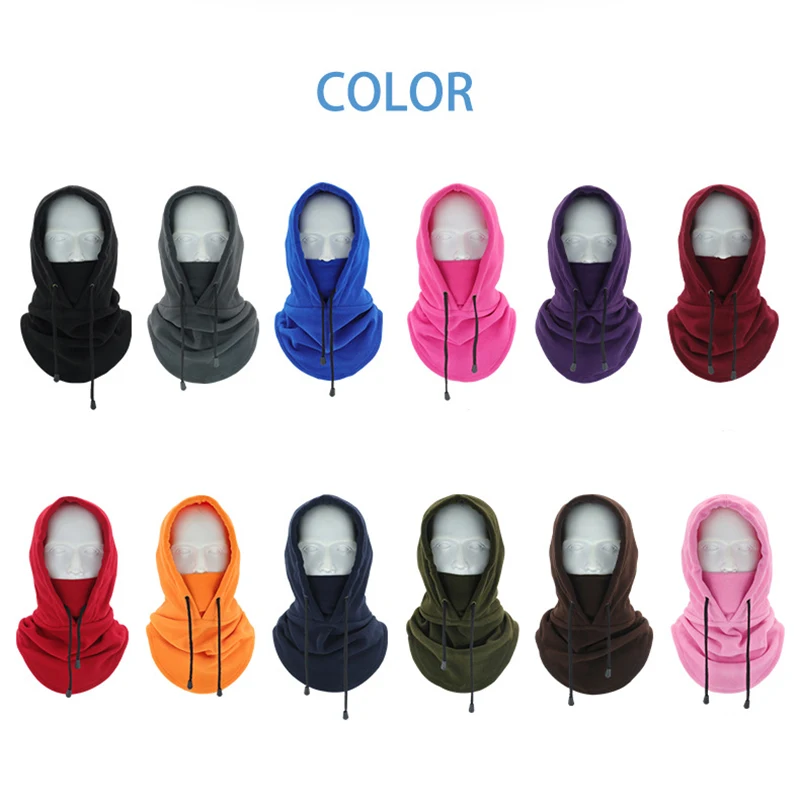 New Quality Cycling Cap Ski Balaclava Winter Windproof Cap Outdoor Hood Cap Cold Padded Hood Beanies Plush Warm Hat 6