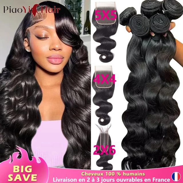 Body Wave tissage avec closure ,tissage cheveux humain,tissage livraison 3 à 5 jours,tissage bresilien extensions de cheveux,cheveux naturels humains femme,perruque Du Brésil haut qualite,tissage bresilien humain hair 1