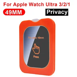 Privacy Anti - Peep Tempered Glass Screen Protector Film with Auto Alignment Kit - 4PACK (For Ultra 1 2 3 49mm)