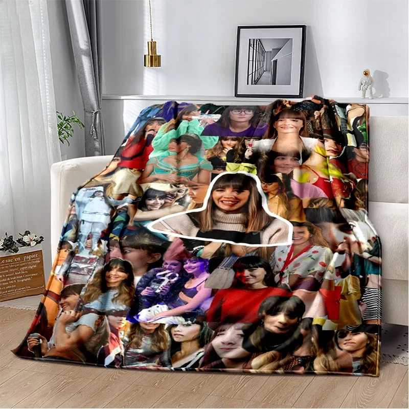 3d spanische Sängerin niedlich aitana weiche Plüsch decke, Flanell decke Wurf decke für Wohnzimmer Schlafzimmer Bett Sofa Picknick abdeckung Kind