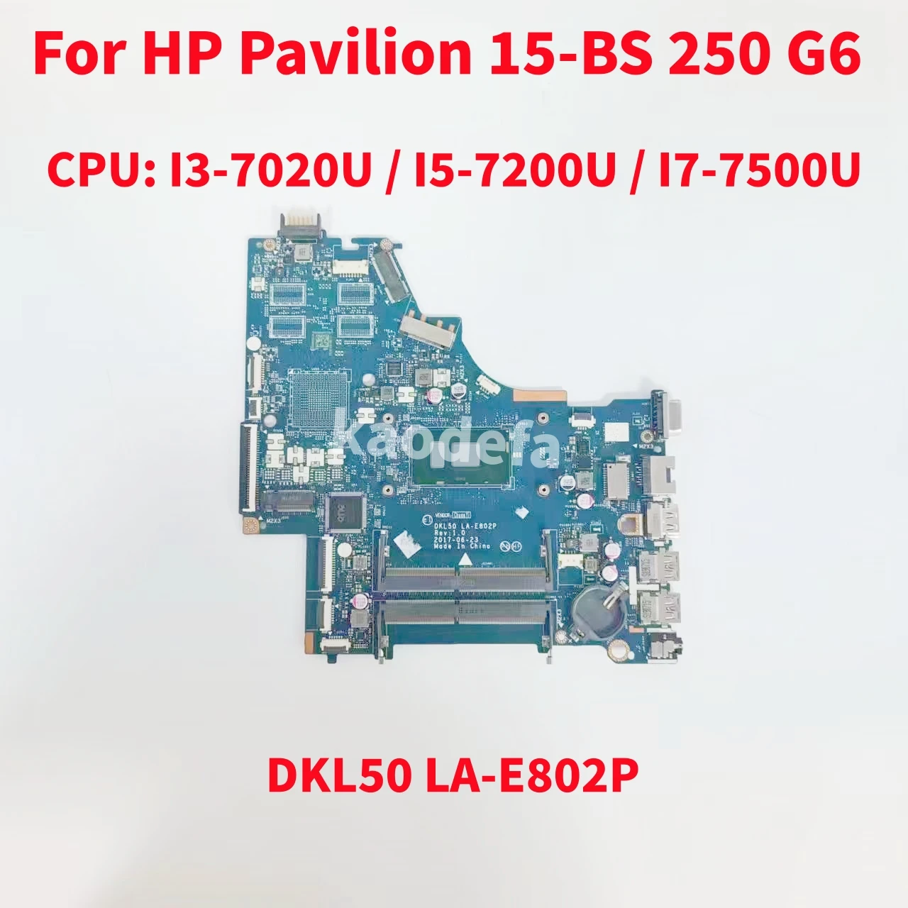 Материнская плата для ноутбука HP Pavilion 15-BS 250 G6
