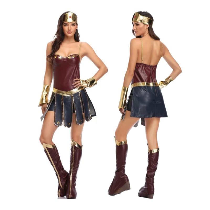 Film Costumi Cosplay Plus Size Halloween Cosplay Uniformi Da Donna Vestito Da Palcoscenico Justice Wonder Superwoman Abiti Da Festa Di Carnevale