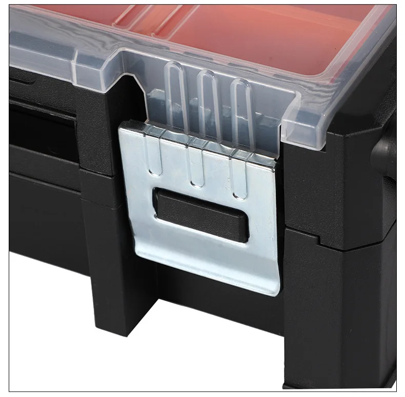 Hardware Tool box organizer Parts Storage Box Large Folding box  Screws Organizer Portable Toolbox Electric Suitcase Hard Case 5