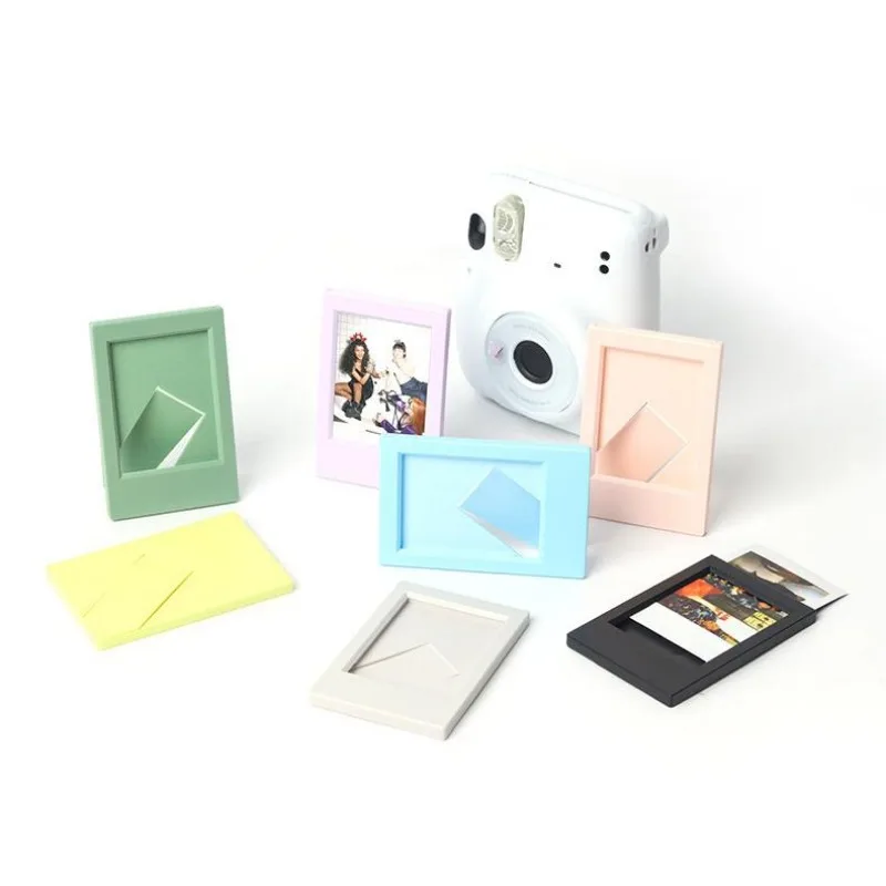 Suitable For Polaroid Mini 3 Inch Classic Vertical Picture Frame Creative Seven-color Set Color Photo Frame Table photo frame 1pc