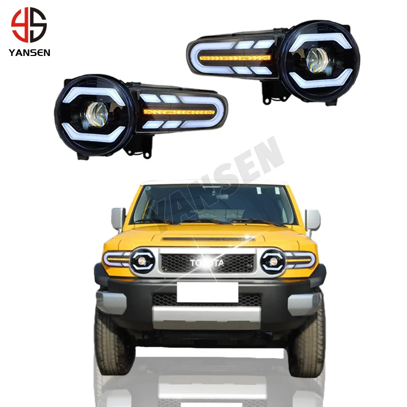 

Модификация автомобиля, дневная фара в сборе для Toyota FJ Cruiser 2007-2021, аксессуары