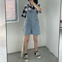 Summer Female Baggy High Waist Denim Overalls Shorts Lady Comfortable Thin Jeans Girls Korean Casual Fashion Short Pants - Image 4