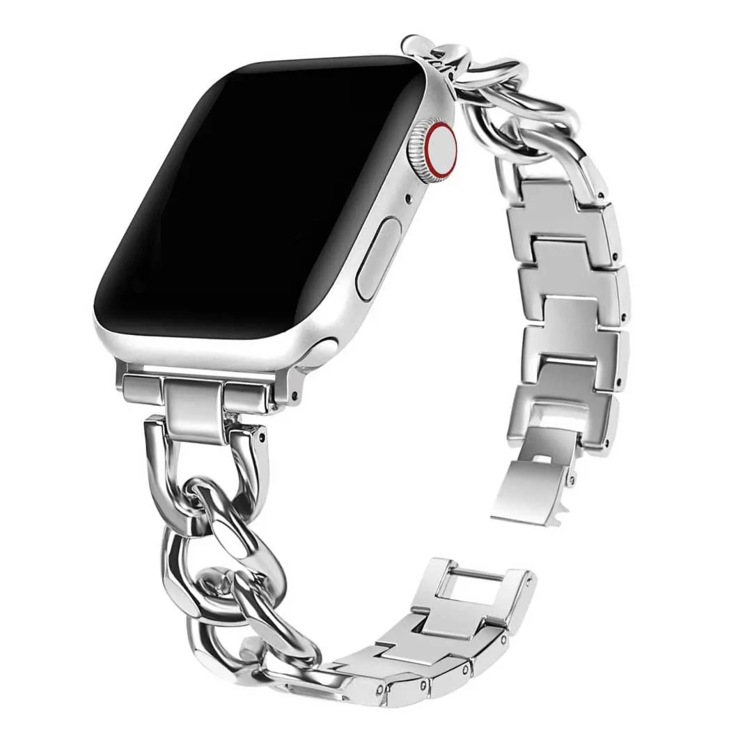 Elegant Metallic Chain Watch Strap - Premium Sport Design