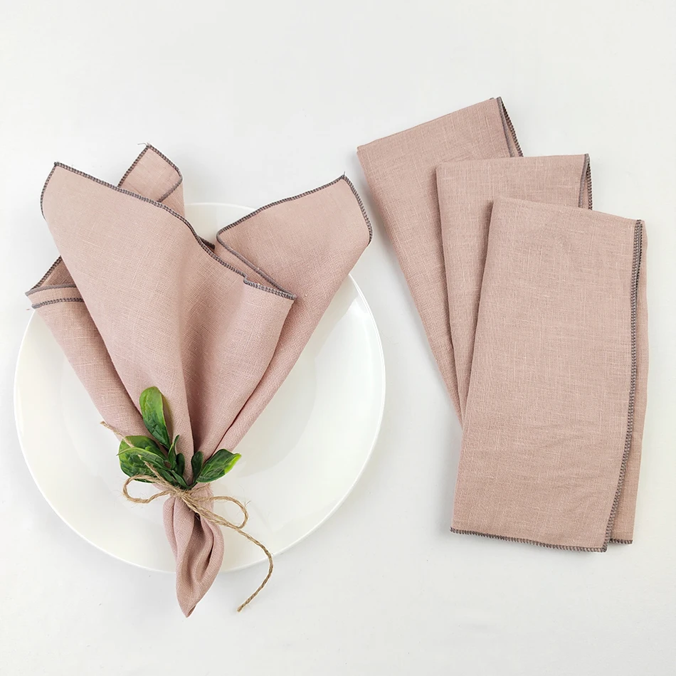 50 Tovaglioli Di Garza Di Cotone 30x30 Cm, Tovaglioli Di Stoffa Morbida Matrimonio, Cena, Tè, Cucina, Tavola, Villaggio Natalizio, Uso Quotidiano Naturale Da 28,24 € | DHgate