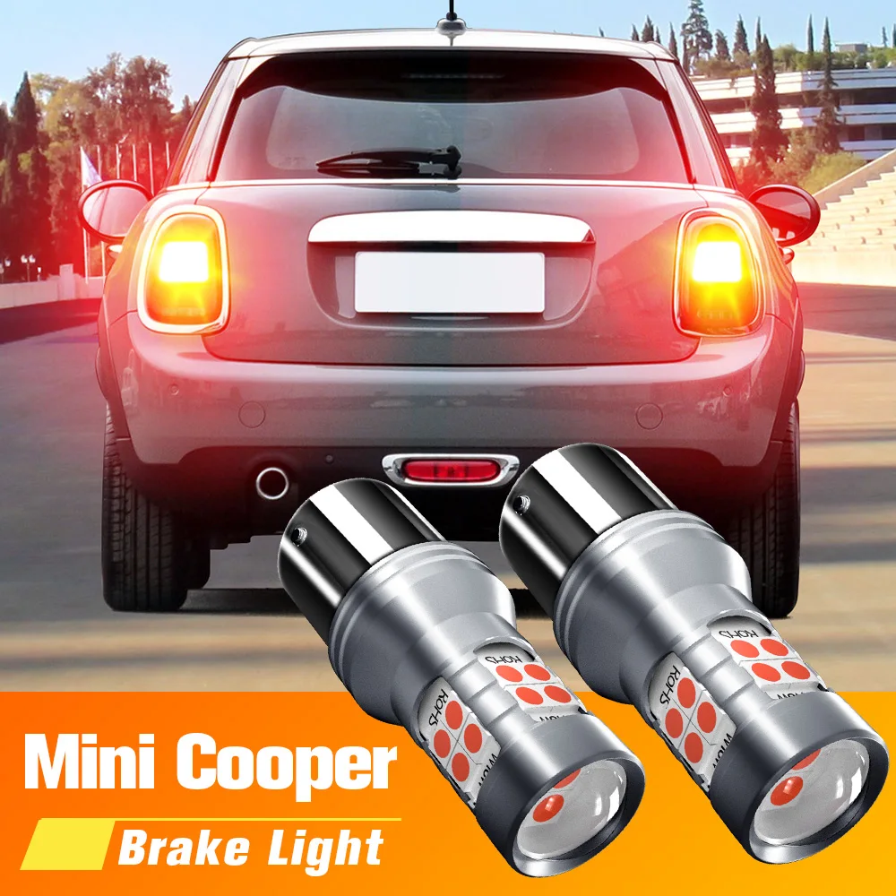 

2 шт., светодиодсветодиодный лампы для стоп-сигнасветильник, P21W BA15S, Canbus, для Mini Cooper F55 F56 R56 R61 R59 R60 Clubman R55, F57 Coupe R58