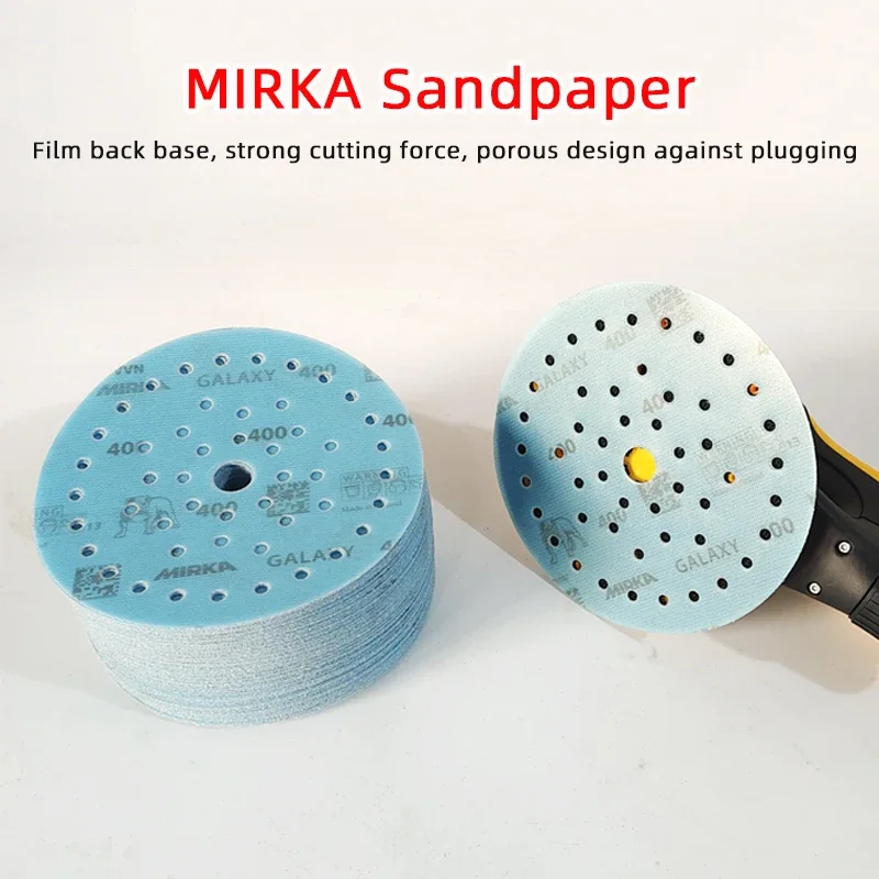 

MIRKA Galaxy Sandpaper 6 "Dry Abrasive Paper Porous Car Sanding Lacquer Polishing Beauty Sandpaper Round Flocking