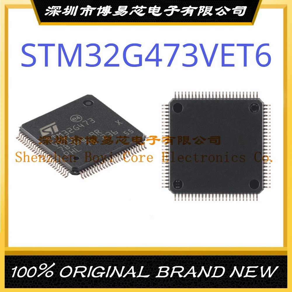 

STM32G473VET6 Package LQFP-100 ARM Cortex-M4 170MHz Flash Memory: 512K@x8bit RAM: 128KB MCU (MCU/MPU/SOC)