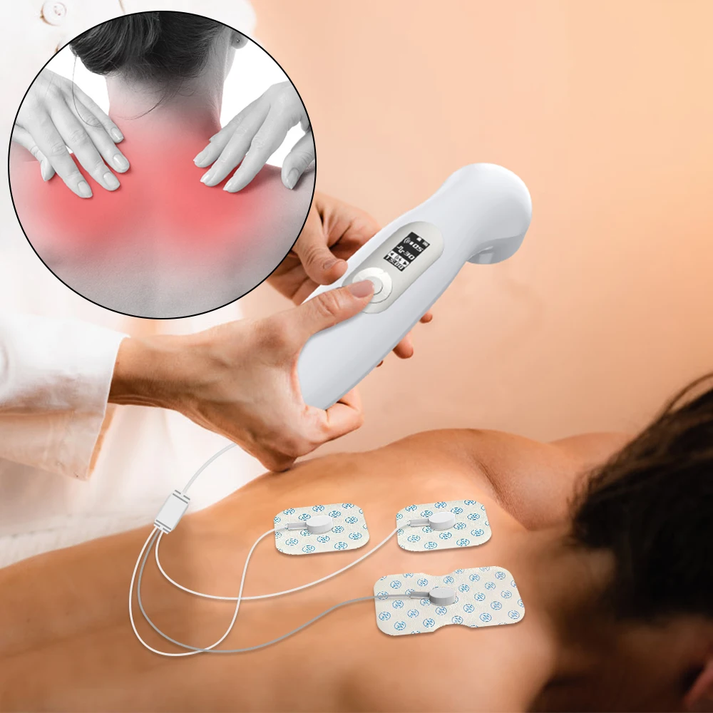 Suyzeko Handheld Ultra sound Therapy Ultrasonic Muscle Recovery Tens Fisioterapia Machine Red Light Therapy Device Body Massager 6