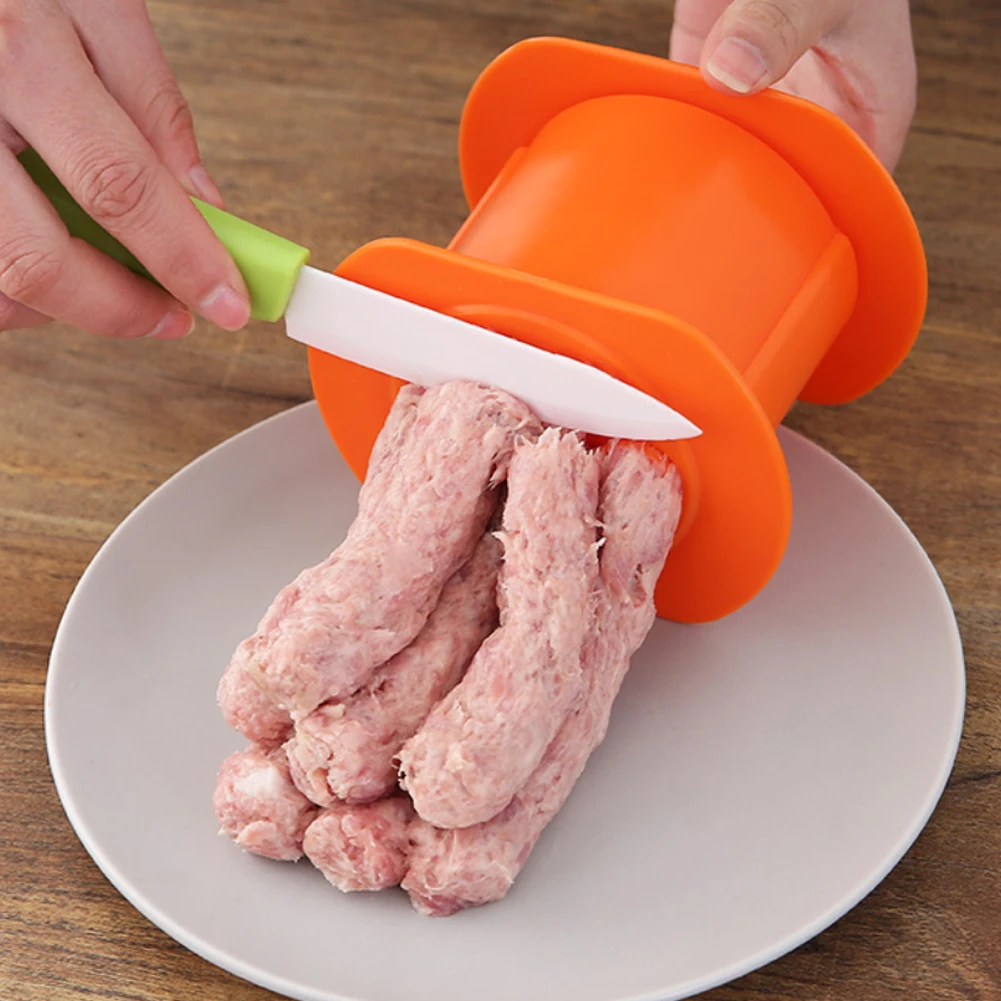 Cevapcici-m&aacute;quina hacer salchichas utensilio hecho a mano carne hamburguesa comida Pasta prensa sausage stuffer meat press