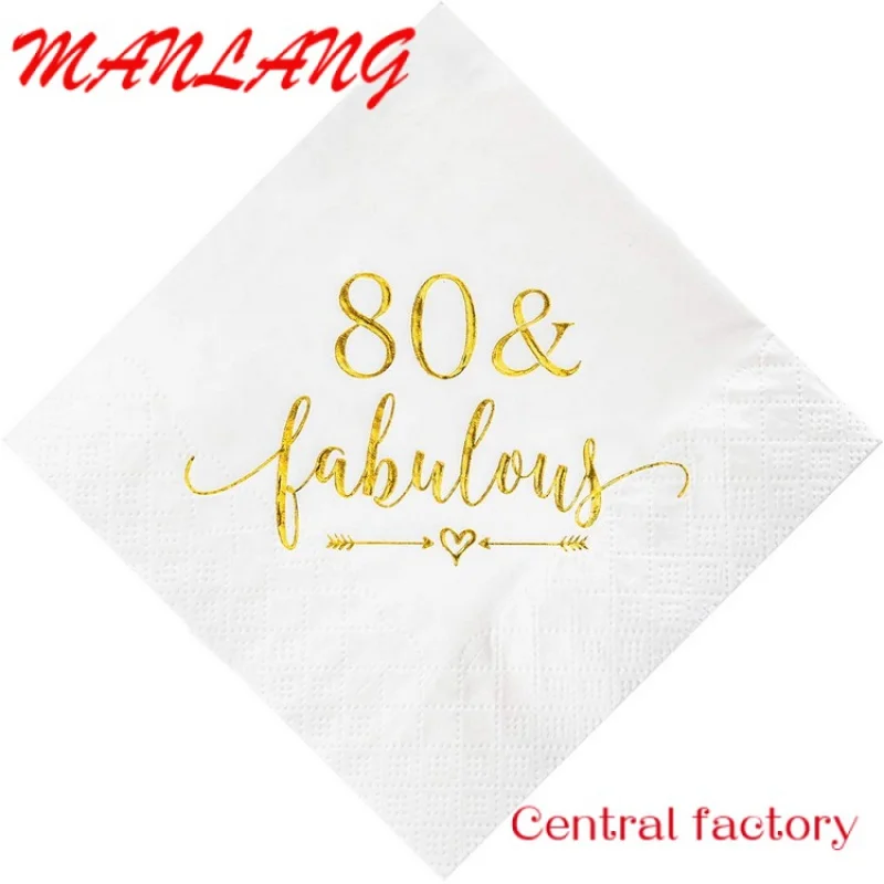 

Custom Restaurant advertising tissue paper napkin custom printed paper hotel towel paper custom