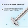 BAILI Butterfly Double Edge Safety Razor Stainless Steel Manual Reusable Wet Shave for Men Women with 5 Platinum Blades BRB4D-SI 5