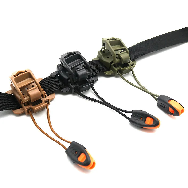 Tactical Molle Attach Vest Backpack Hanging Buckle Gear Clip Multifunction Hanging Buckle Elastic Rope Clip Flashlight Holder