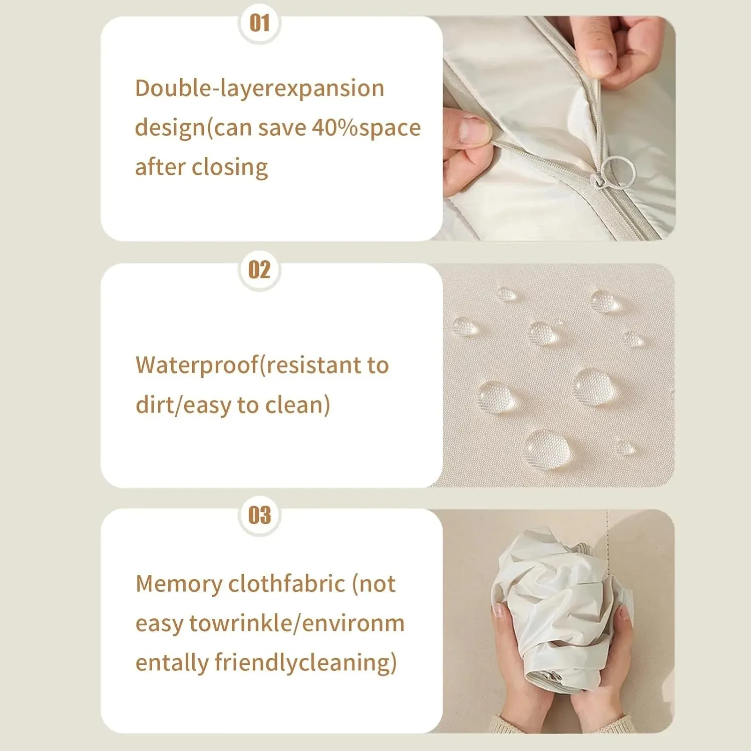 1/2PCS Zipper Compression Bag,Duvet Storage,Household Clothing Quilt Blanket Comforter,Compress Organization,Travel Suitcase Bag 6