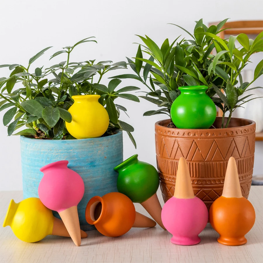 Portable Pot Culture Supplies Ceramic Potted Dropper Device Water Seeper Self Watering Automatic Drip Irrigation System Random