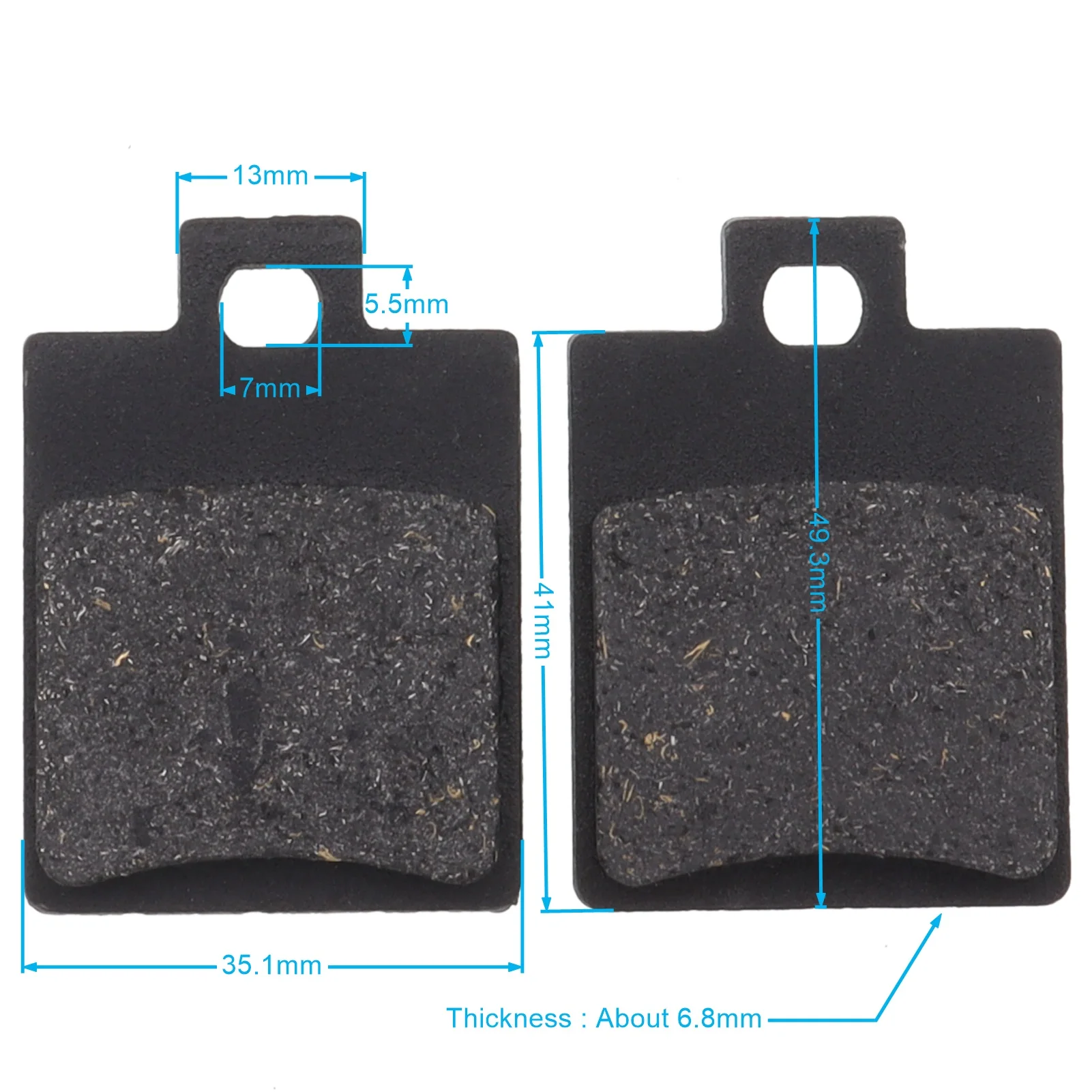 Brake Disk Pad Shoes for motorcycle brake pads motorcycle brake discs 1 Pair for 125CC 150CC 200CC 250CC 300cc Chinese Taotao SunL JCL Kazuma Quad Dirt Pit Bike ATV
